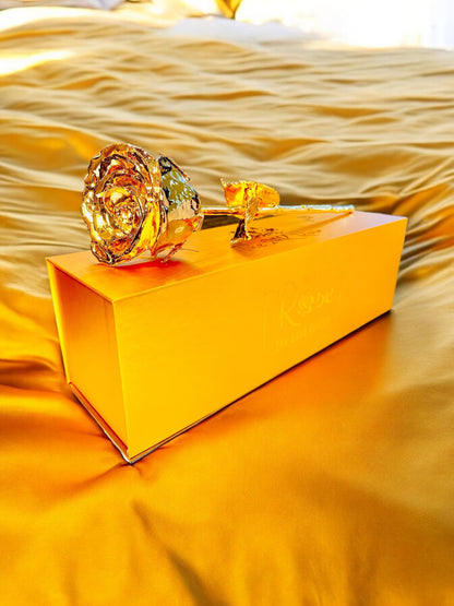 24K Gold Plated Real Rose (Long stem)